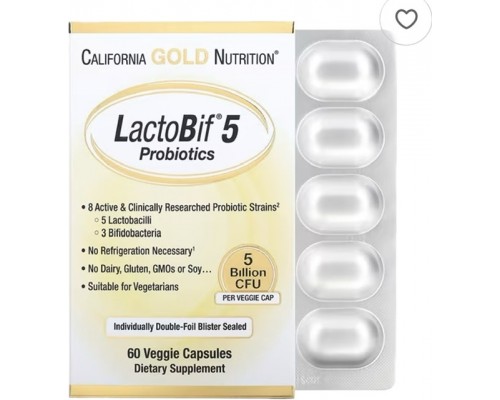 Пробіотик USA lactobif5 60 капс.